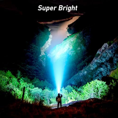 Vue 2 de Blukar Lampe Frontale Rechargeable