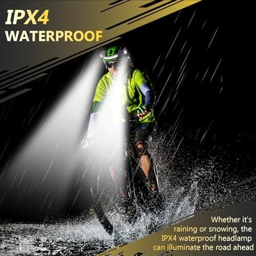 Vue 3 de Diboniur Lampe Frontale Lampe