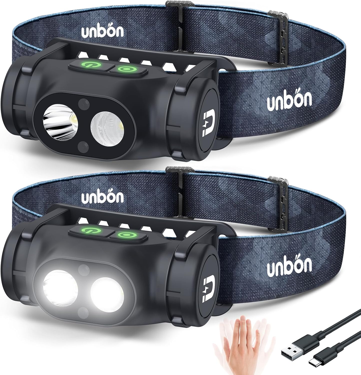 Unbon Lampe Frontale Led