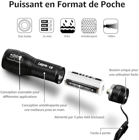 Vue 6 de Lepro Lampe Torche