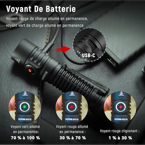 Vue 6 de Sofirn Spv Lampe Torche