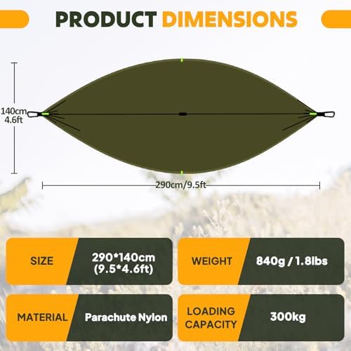 Vue 2 de Naturefun Hamac De Camping