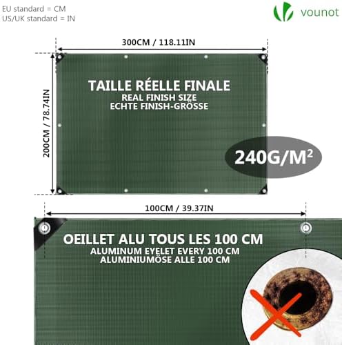 Vue 4 de Vounot Bache De Protection