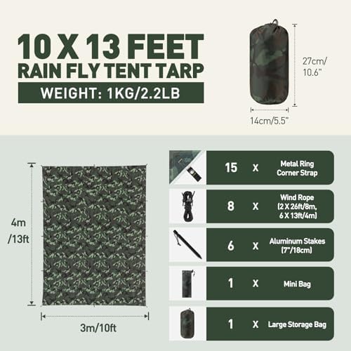 Vue 7 de Bache Antipluie Xmxm Camping