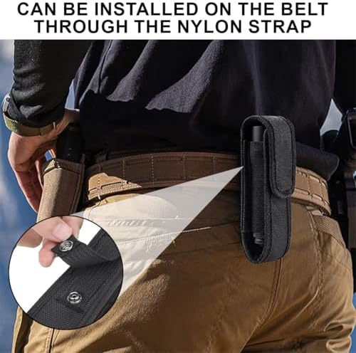 Vue 2 de Porte Lampe Tactique Nylon