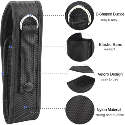 Vue 3 de Porte Lampe Tactique Nylon