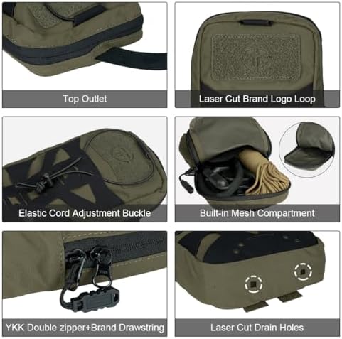 Vue 3 de Pochette Dhydratation Tactique Avec