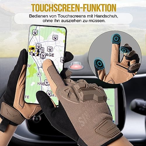 Vue 2 de Gants Tactiques Militaires Pour