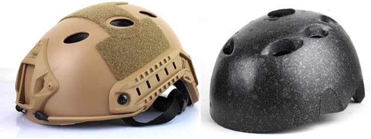 Vue 3 de Casque Militaire Tactique Pj