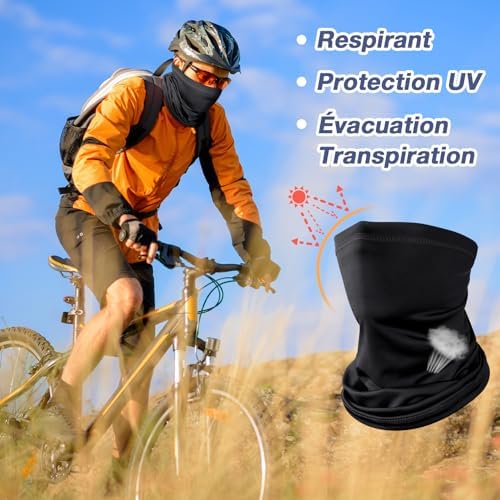 Vue 4 de Pieces Cache Cou Elastique