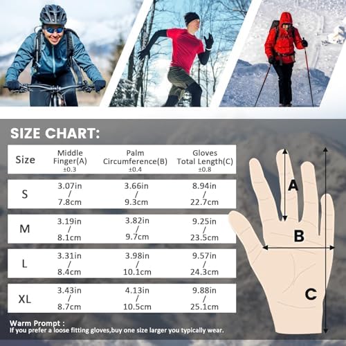 Vue 2 de Gants Dhiver Chauds Avec