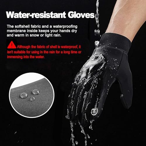 Vue 4 de Gants Dhiver Chauds Avec