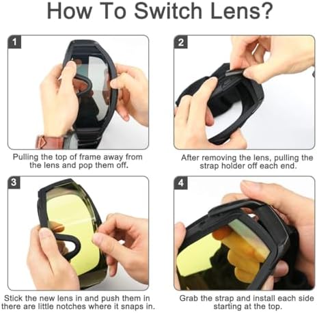 Vue 4 de Feyachi Lunettes De Protection