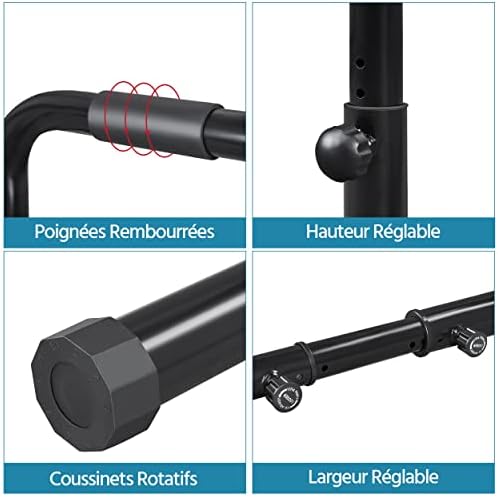 Vue 4 de Barres De Dips Ajustable