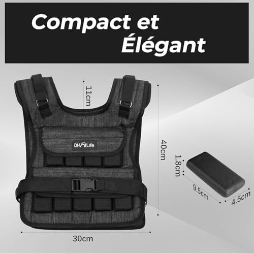 Vue 5 de Dh Fitlife Gilet Leste