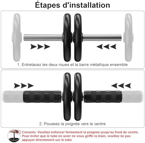 Vue 5 de Roue Abdominale Double Avec