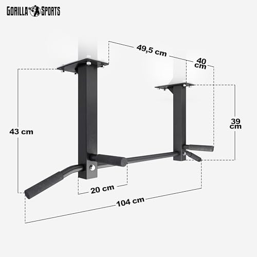 Vue 5 de Gorilla Sports Barres De