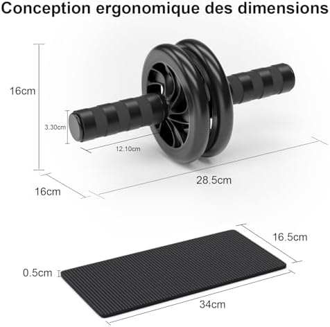 Vue 6 de Roue Abdominale Double Avec