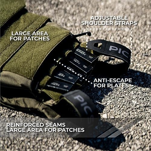 Vue 4 de Picsil Gilet Tactique Leste