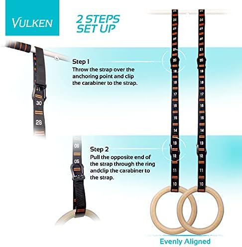 Vue 2 de Vulken Sangles Numerotees Reglables