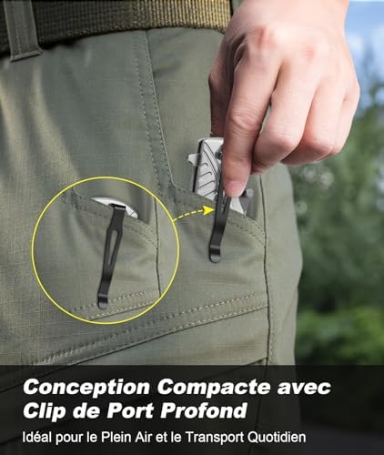 Vue 3 de Couteau Pliant Avec Revetue