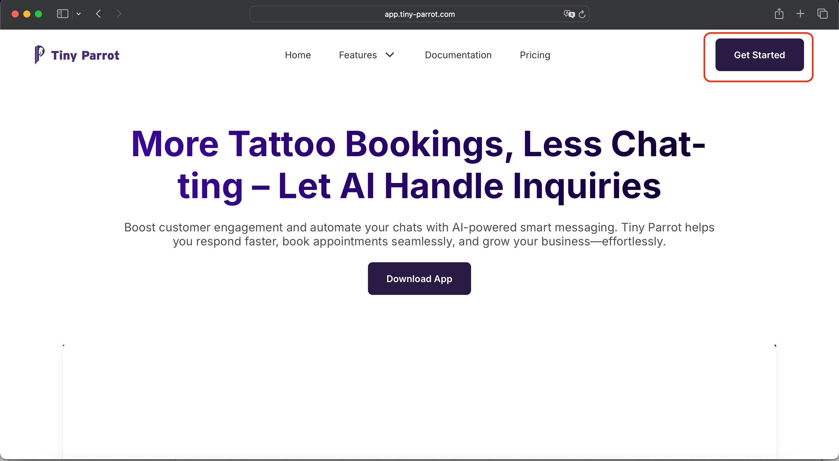 Get Started Tiny Parrot