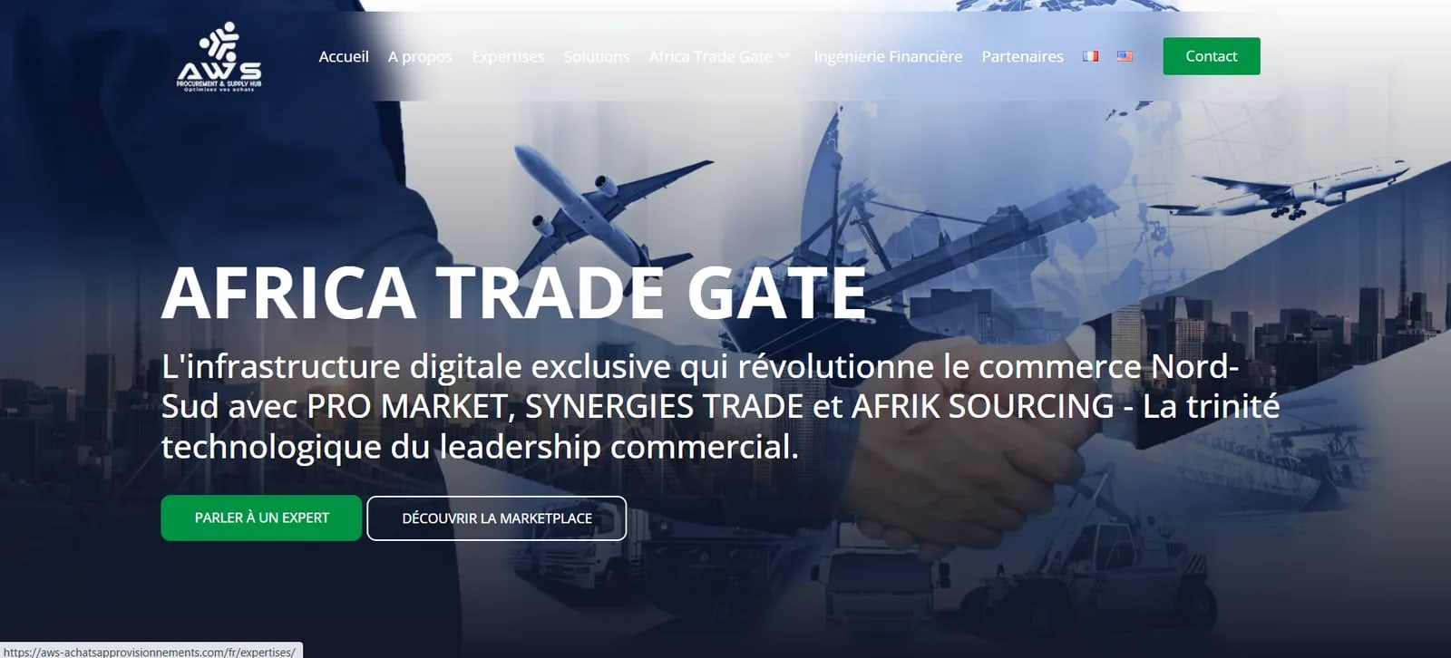Réalisation AWS Achats & Approvisionnements — Commerce international B2B