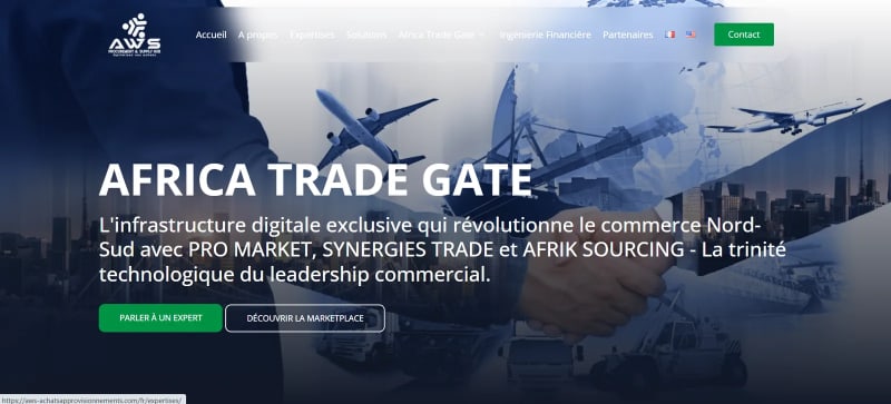 Réalisation AWS Achats & Approvisionnements — Commerce international B2B