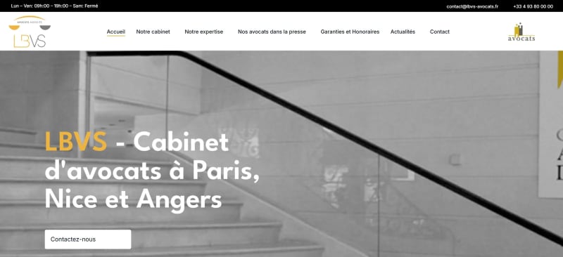 Réalisation LBVS Avocats — Cabinet d’avocats