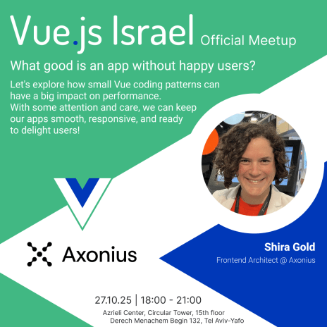 Vue.js Israel speaker - Shira Gold