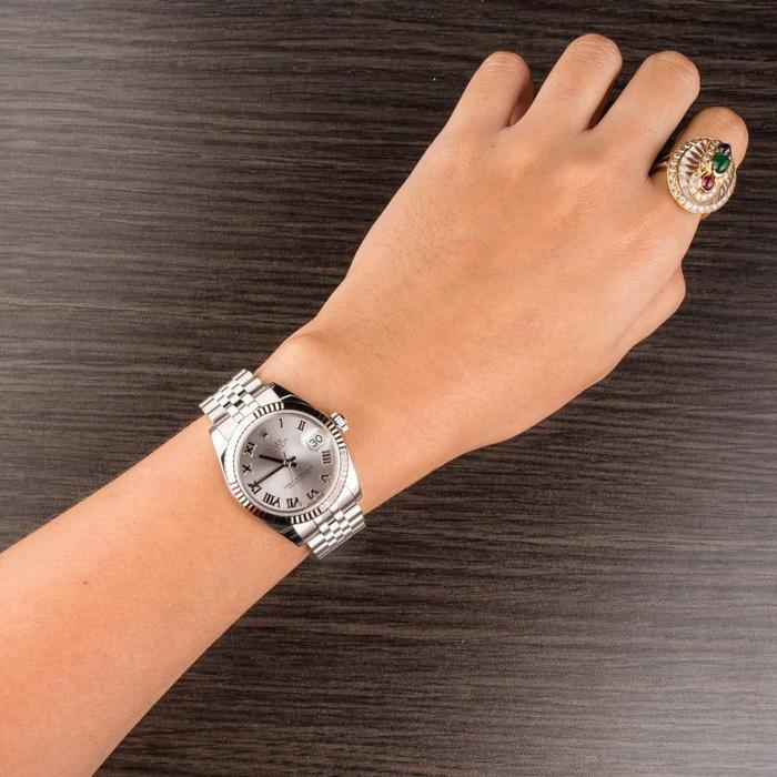 Rolex Datejust Lady 31 mm Roman Index Silver Dial Stainless Steel thumbnail 5
