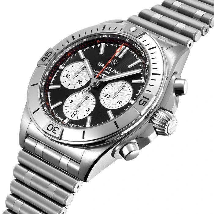 Breitling Chronomat B01, Black Dial Chronograph with Bracelet 42 mm