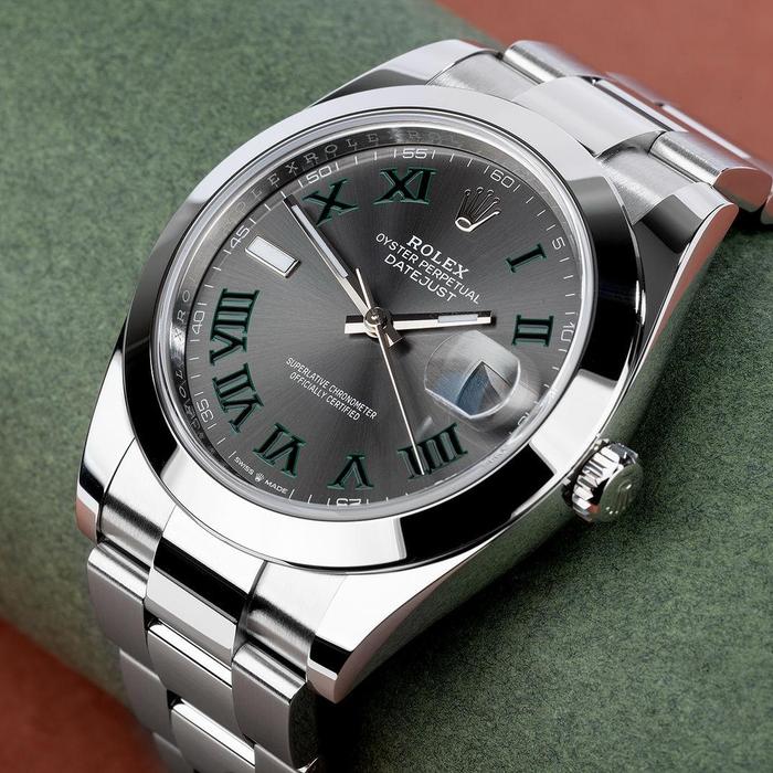 Rolex New Datejust II 41m, Domed Bezel, Wimbledon Dial - New In Box