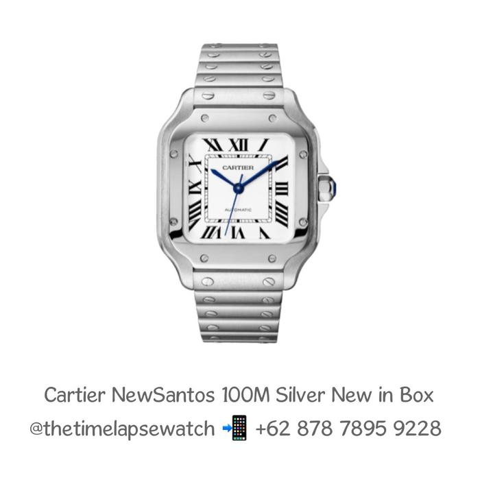 Cartier New Santos 100M Silver Dial Stainless Steel - New in Box 2025