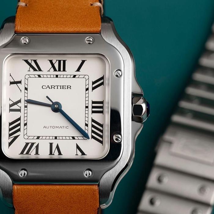 Cartier New Santos 100M Silver Dial Stainless Steel - New in Box 2025