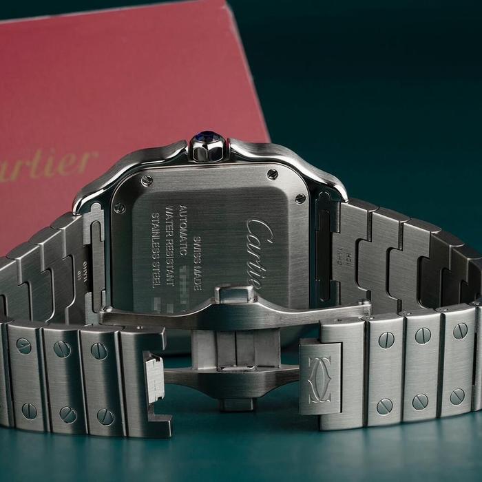 Cartier New Santos 100M Silver Dial Stainless Steel - New in Box 2025 thumbnail 3