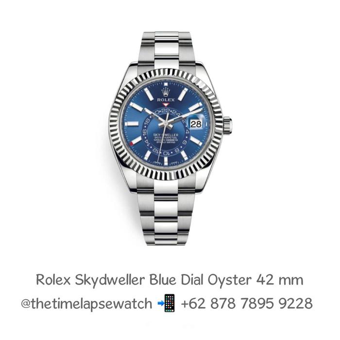 Rolex Skydweller Blue Dial Stainless Steel Oyster