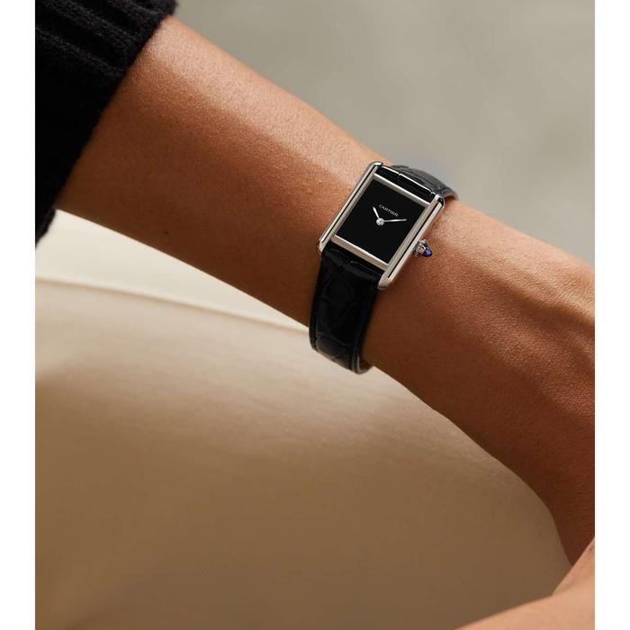 Cartier Tank Must De Black Dial Leather Quartz 22 - New in Box thumbnail 8
