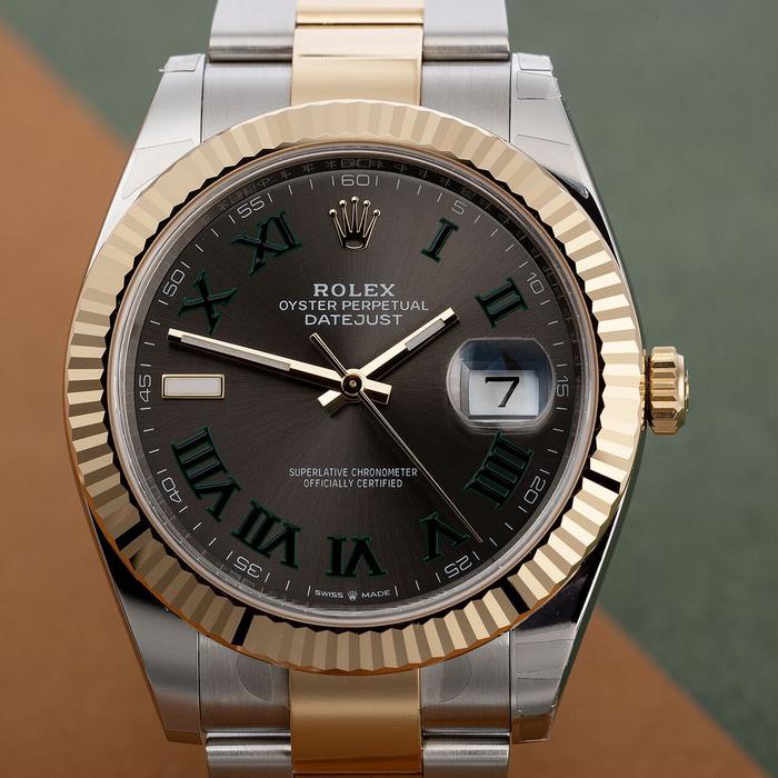 Rolex Datejust II 41m, Wimbledon Dial Steel & 18K Yellow Gold thumbnail 3