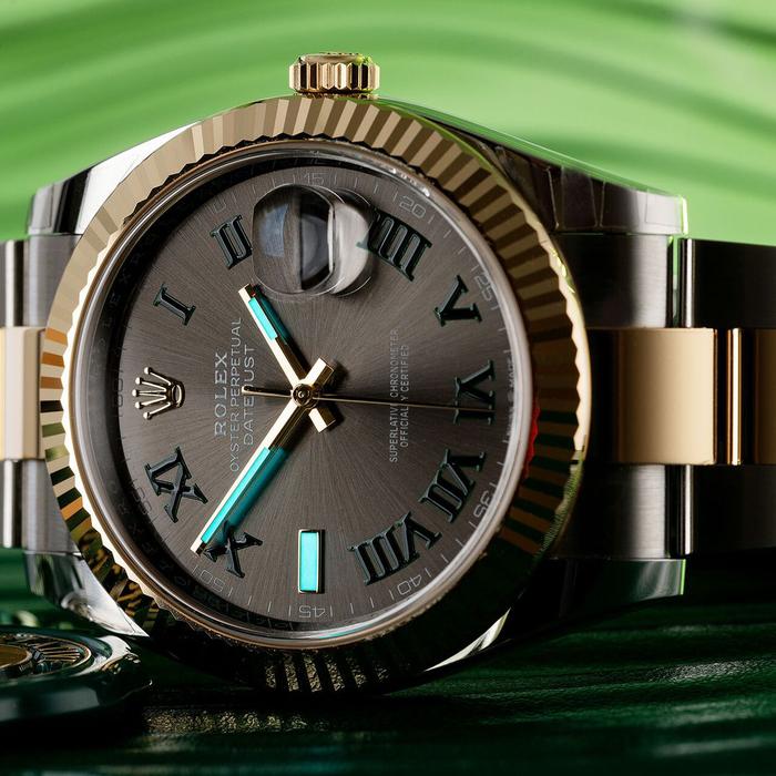 Rolex Datejust II 41m, Wimbledon Dial Steel & 18K Yellow Gold thumbnail 4