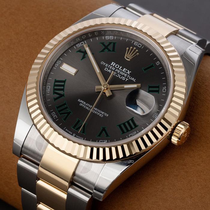 Rolex Datejust II 41m, Wimbledon Dial Steel & 18K Yellow Gold thumbnail 6