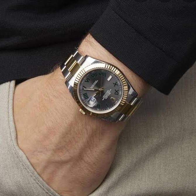 Rolex Datejust II 41m, Wimbledon Dial Steel & 18K Yellow Gold thumbnail 9