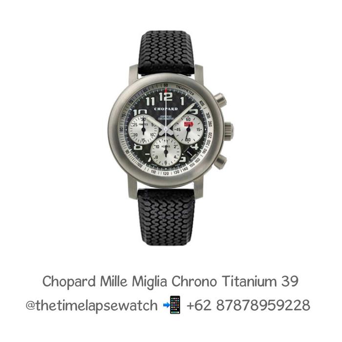 Chopard Mille Miglia Black Dial Chronograph Titanium 39 mm