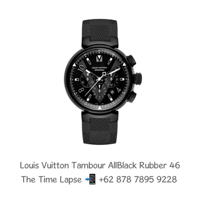 Tambour All Black with Rubber Automatic 46 mm