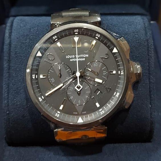 Tambour All Black with Rubber Automatic 46 mm