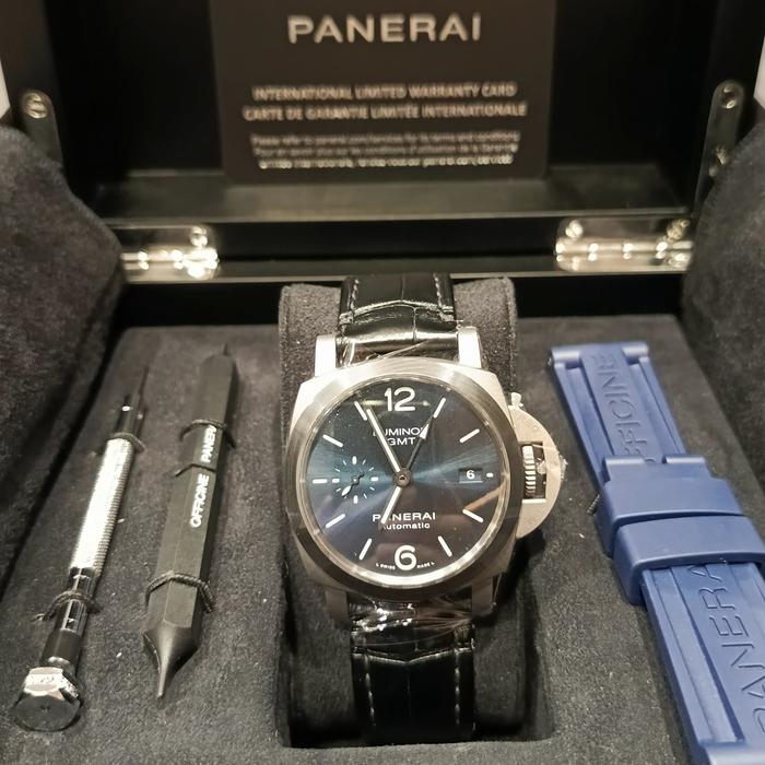 Panerai Luminor GMT Blue Dial, Carbon Bezel Titanium Sandblast PAM 1279 - 41,5 mm thumbnail 5