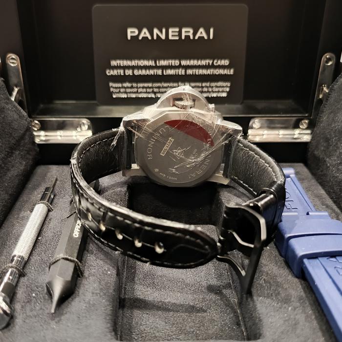 Panerai Luminor GMT Blue Dial, Carbon Bezel Titanium Sandblast PAM 1279 - 41,5 mm thumbnail 6