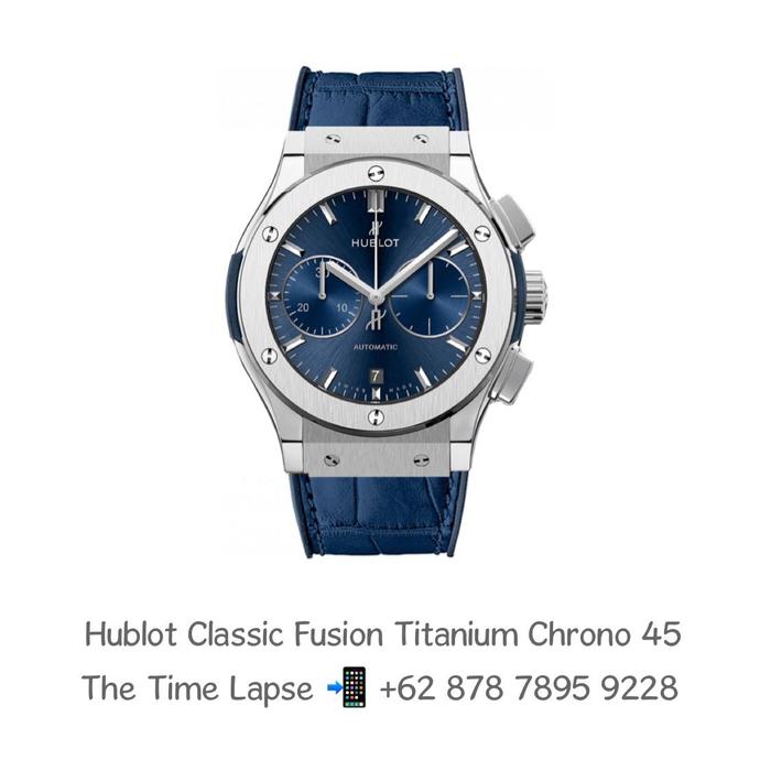 Hublot Classic Fusion Titanium Blue Dial Chronograph 45 - 2021
