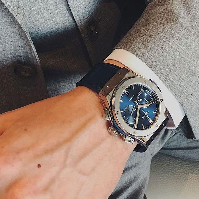 Hublot Classic Fusion Titanium Blue Dial Chronograph 45 - 2021 thumbnail 4