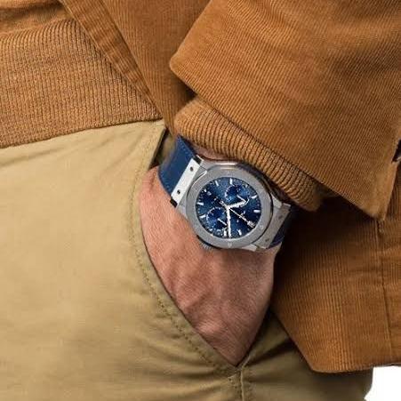 Hublot Classic Fusion Titanium Blue Dial Chronograph 45 - 2021 thumbnail 5